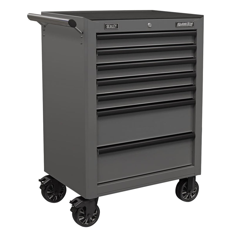 Superline Pro Superline PRO Rollcab 7 Drawer - Grey/Black AP26479TG Superline Pro - Dynamic Drive