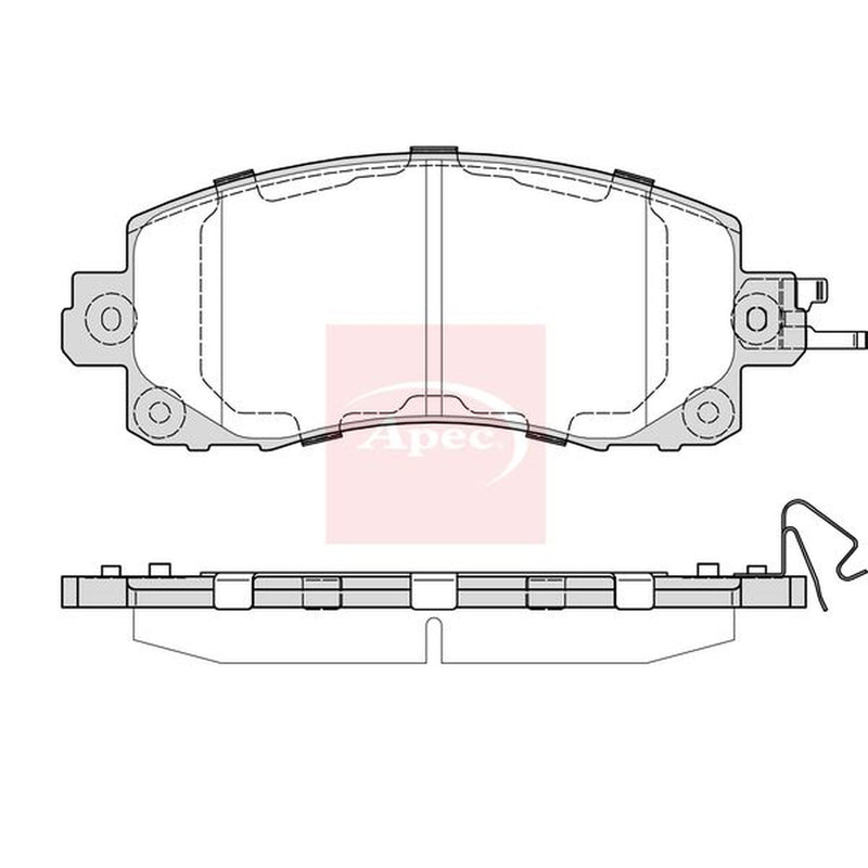 Apec Front & Rear Brake Discs & Pads fits Subaru Outback 2021 on 2.5