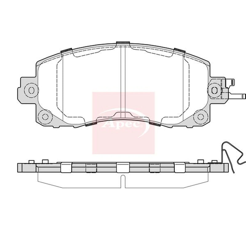 Apec Front Brake Pad Set PAD2398