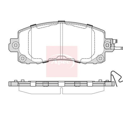 Apec Front Brake Pad Set PAD2398