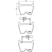 Brembo 8 x Front Brake Pad Set fits Audi A6 C5 2002-2005