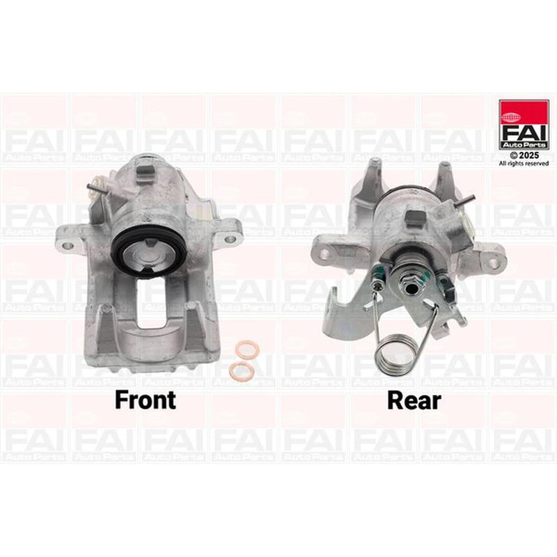 FAI Brake Caliper Assembly Rear Right fits Audi A4 B6 2000-2005