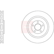 Apec 2 x Vented Brake Discs fits Porsche Macan 2014-2018 3.6