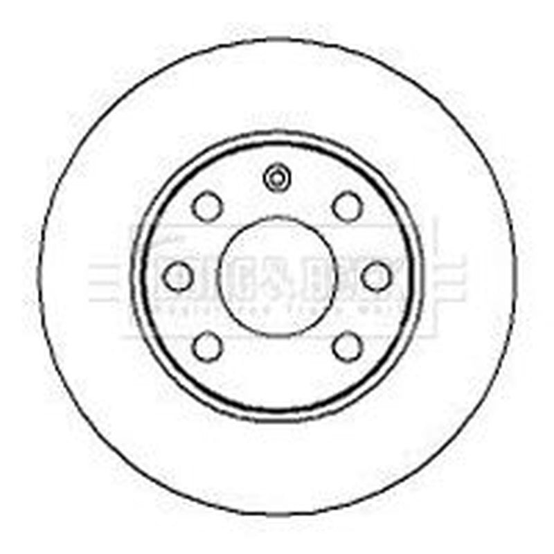 Borg & Beck 2 x Solid Front Brake Discs BBD4258-x2