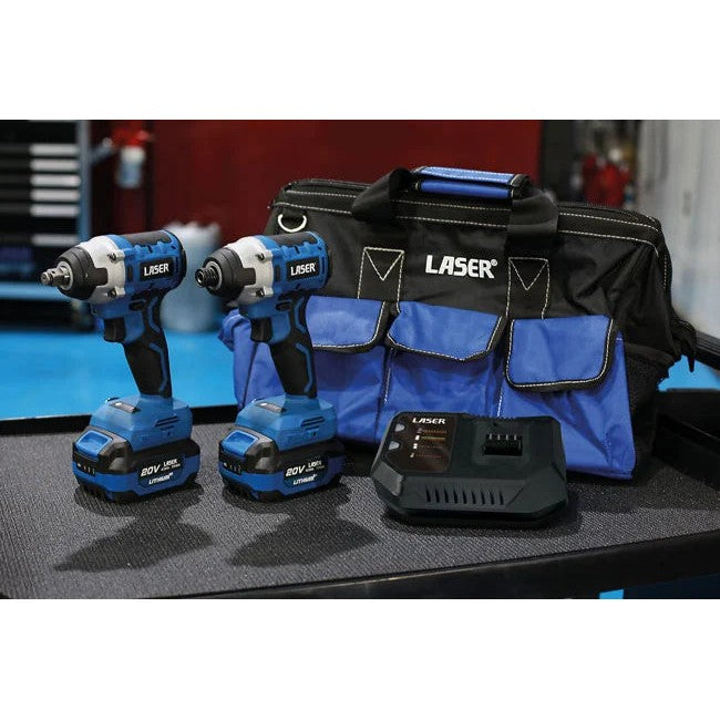 Laser Tools Cordless Tools 20V Workshop Kit (Euro) - PL