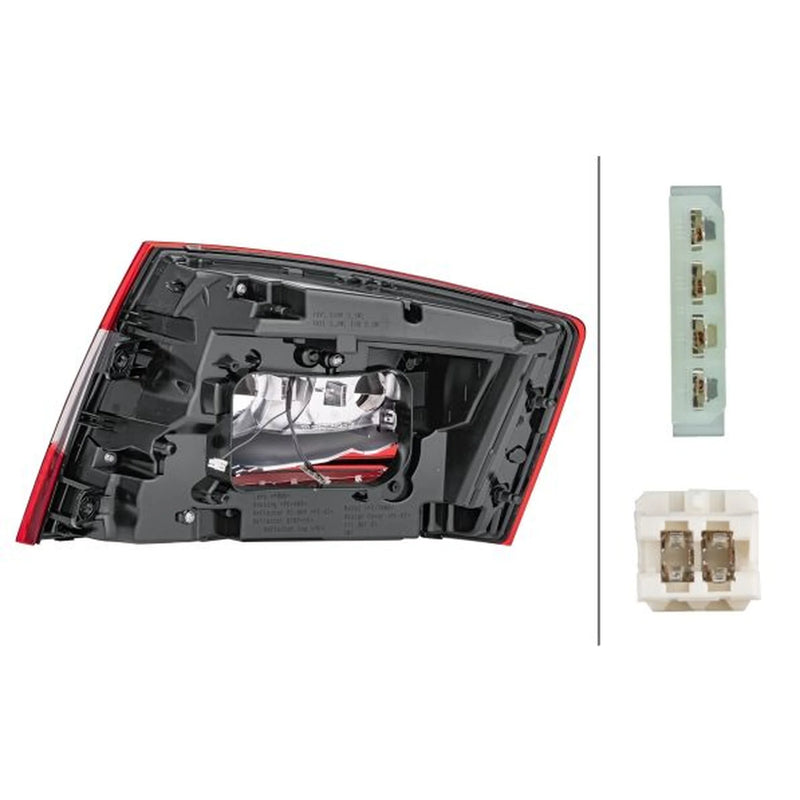 Hella Tail Light / Lamp PY21W Left fits Skoda Octavia III 2012-2020