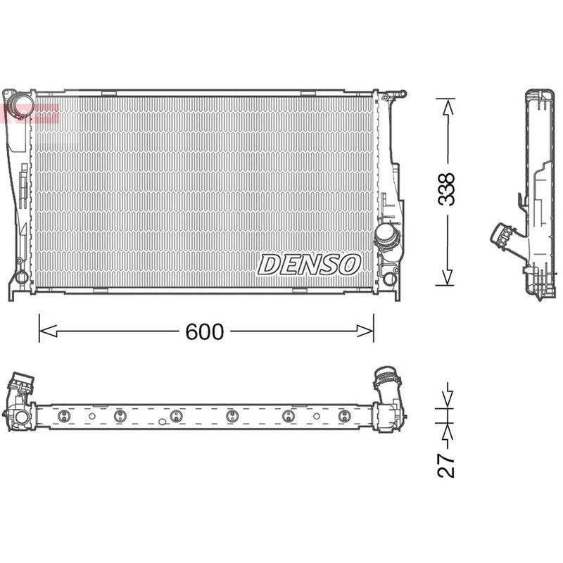 Denso Engine Radiator fits BMW 3 2006-2013