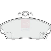 Apec Front & Rear Brake Discs & Pads fits Honda Civic VI 1995-2001 1.6