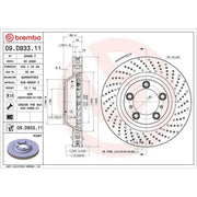 Brembo 2 x Front / Brake Discs 09.D932.11
