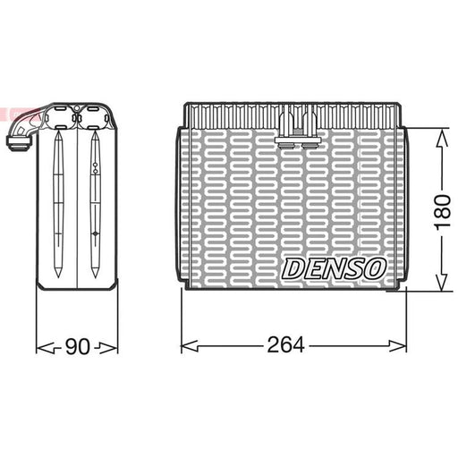 Denso Air Conditioning Evaporator fits Alfa Romeo 145 1994-2001