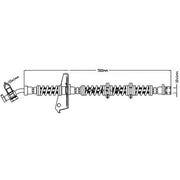 Juratek Brake Hydraulic Hose Line Front fits Land Rover Discovery 1998-2004