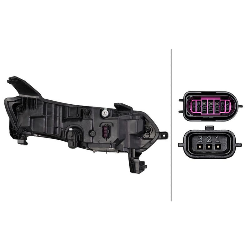 Hella Headlight Headlamp LED Left 1ZX 015 143-931