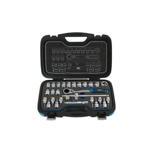 Laser Go Thru Socket Set 1/2"D 28pc 7054 Laser - Dynamic Drive
