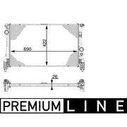 Mahle Engine Radiator CR 931 000P