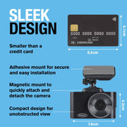 Ring Automotive - RSDC3000 Smart Dash Cam with GPS WiFi Full HD 1296p 30fps 2" S Ring Automotive - Dynamic Drive