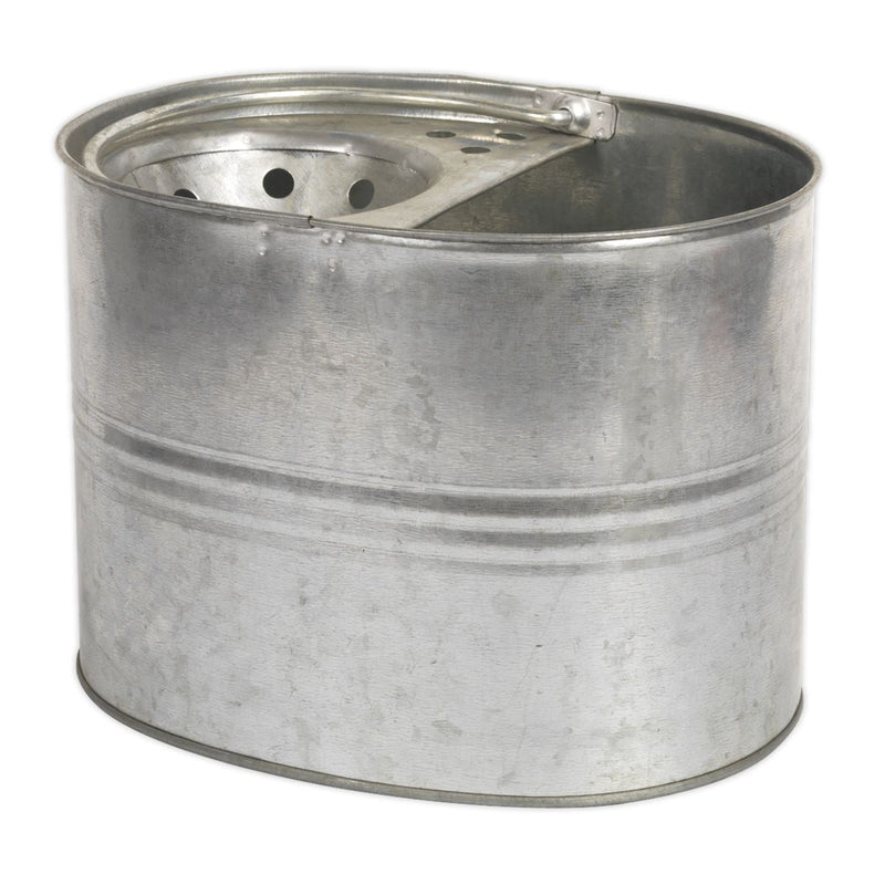 Sealey Mop Bucket 13L Galvanized BM08 Sealey - Dynamic Drive