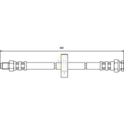 NAPA Brake Hydraulic Hose Line Rear NBH1238