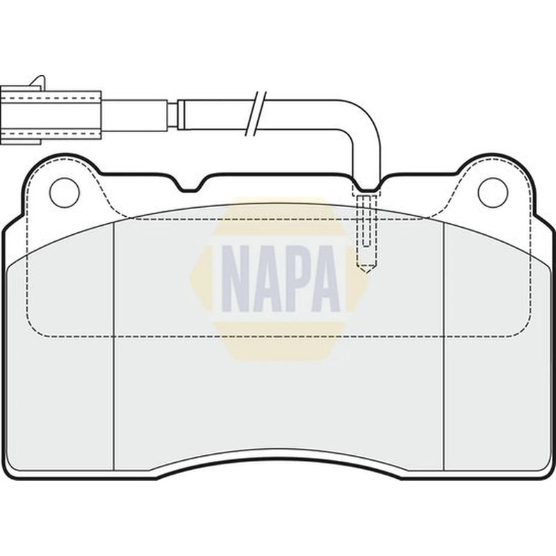 NAPA Front Brake Pad Set fits Alfa Romeo 159 2005-2011 2.2 3.2