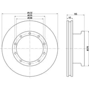 Textar 2 x Internally Vented Brake Discs 93087100