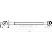 Borg & Beck Brake Hydraulic Hose Line outer BBH8072