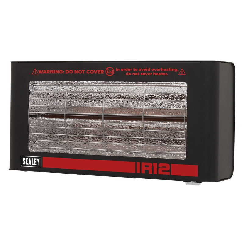 Sealey Wall Mounting Infrared Quartz Heater 1.2W/230V IR12 Sealey - Dynamic Drive
