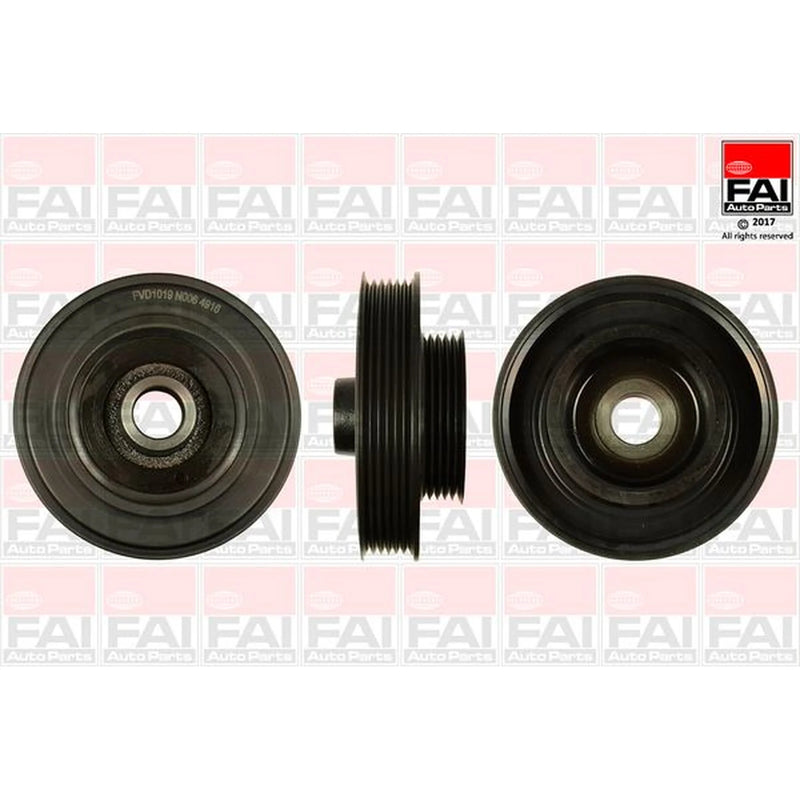 FAI Crank Shaft Belt Pulley fits Ford Fiesta V 2001-2008 1.25 1.4 1.6