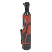 Sealey Cordless Ratchet Wrench Body Only 3/8" Drive 12V Heavy Duty LED Indicator Sealey  - Dynamic Drive