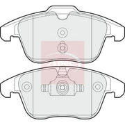 Apec Front Brake Pad Set fits Ford Galaxy 2006-2015 2.0