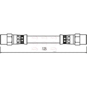 Apec Brake Hydraulic Hose Line Rear Right fits BMW 5 2000-2003