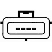 Hella MAF Sensor (Mass Air Flow) fits Ford Courier Box Body/Mpv 1996-2003 1.3
