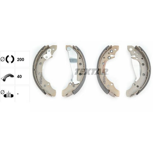 Textar Brake Shoe Set Axle Kit 91018300