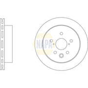NAPA 2 x Vented Brake Discs fits Lexus Is III 2013-2020