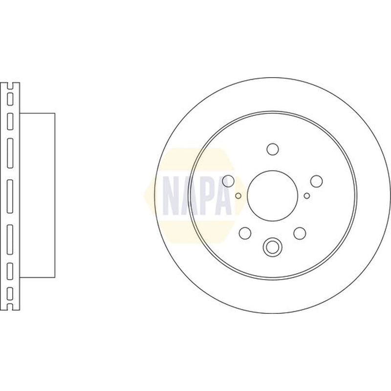 NAPA 2 x Vented Brake Discs fits Lexus Is III 2013-2020
