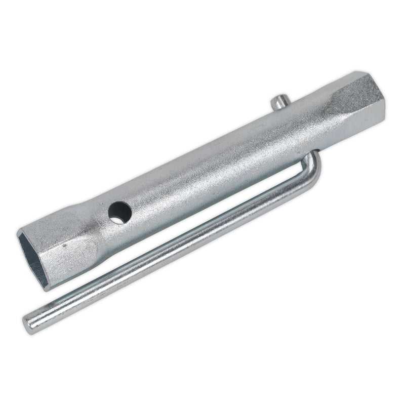 Sealey Double End Long Reach Spark Plug Box Spanner 17/21mm with L-Bar MS158 Sealey - Dynamic Drive
