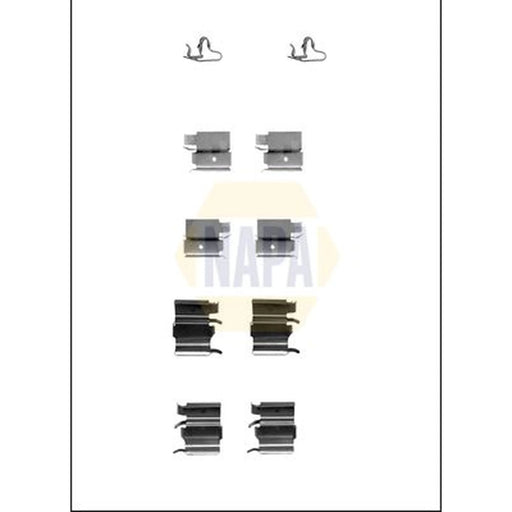 NAPA Brake Pad Accessory Fitting Kit Front fits Mazda P 1998-2004 1.3 1.4 1.5