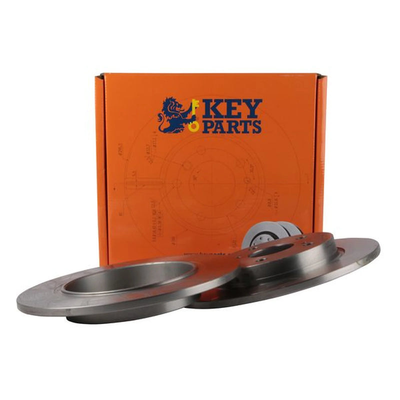 Key Parts Front & Rear Brake Discs & Pads fits Toyota Auris 2007-2012 1.6