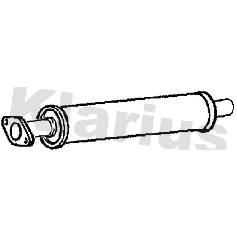 Klarius Exhaust Pipe OD fits Volvo S40 II 2004-2012 2.4