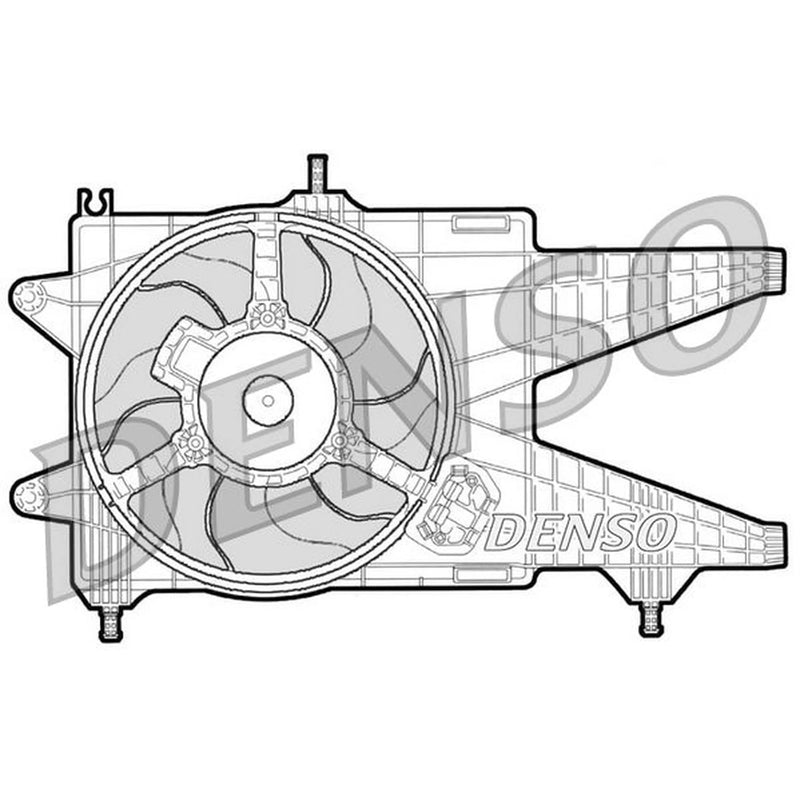 Denso Engine Cooling Fan fits Fiat Punto 1999-2012 1.9 188.031 188.237