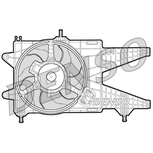 Denso Engine Cooling Fan fits Fiat Punto 1999-2012 1.9 188.031 188.237