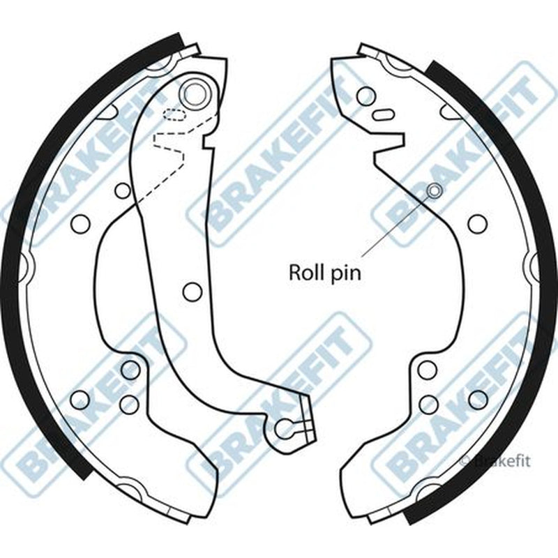 Apec Brake Shoe Set Axle Kit fits Citroën C25 1981-1994 1.8 2.0