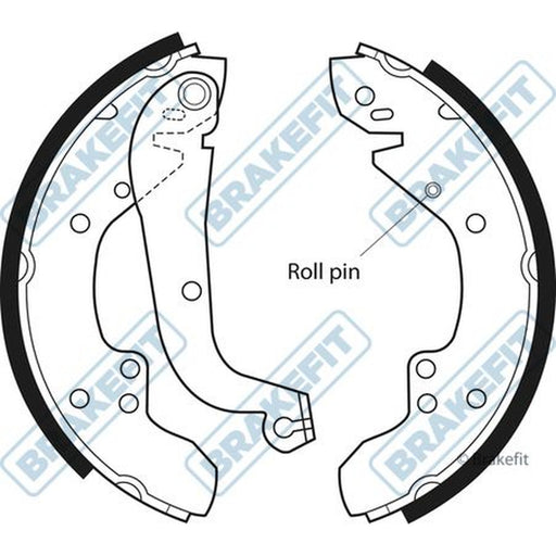 Apec Brake Shoe Set Axle Kit fits Citroën C25 1981-1994 1.8 2.0