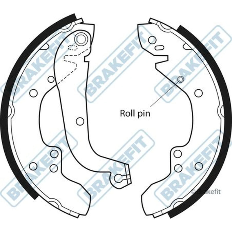 Apec Brake Shoe Set Axle Kit BSH1091
