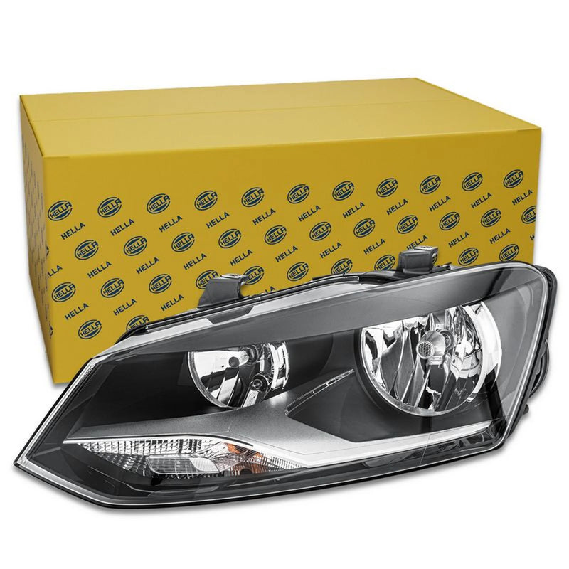 Hella Headlight Headlamp W5W Left fits VW Polo V 2009-2022 1.0 1.2 1.4 1.6