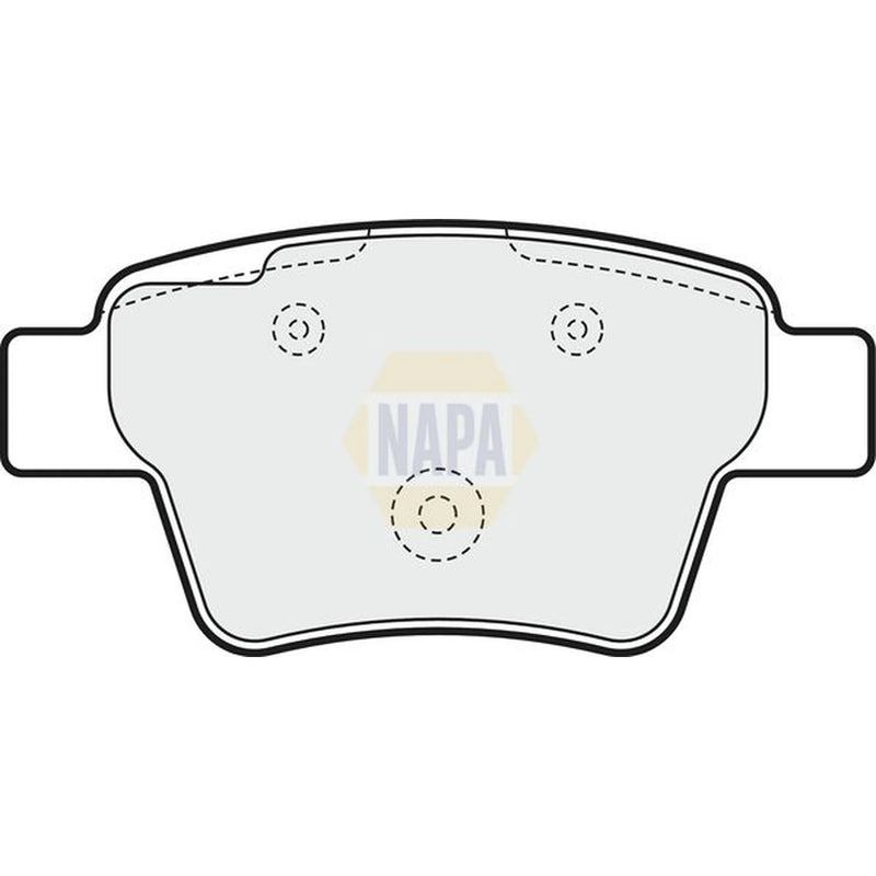 NAPA Rear Brake Pad Set fits Peugeot 207 2006-2013 1.6