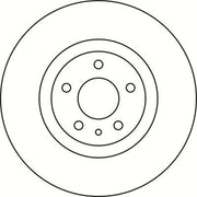 Abtex 2 x Vented Brake Discs fits Fiat 500L 2012-2018 0.9 1.3 1.4 1.6