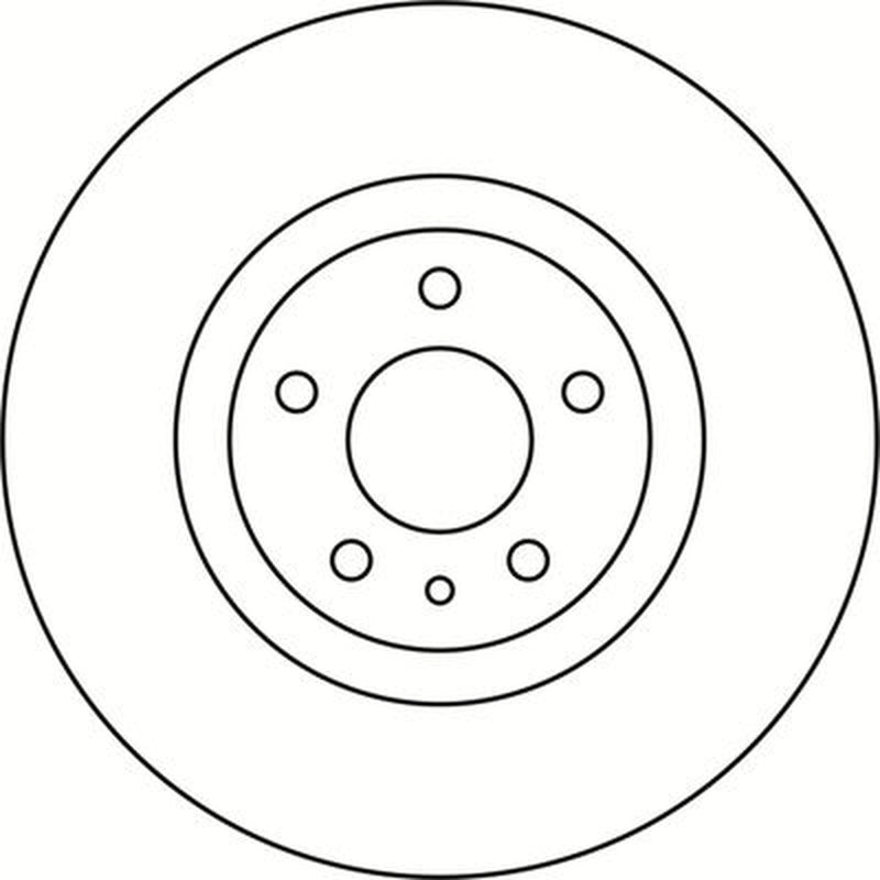 Abtex 2 x Vented Brake Discs fits Fiat 500L 2012-2018 0.9 1.3 1.4 1.6