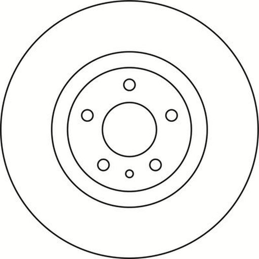 Abtex 2 x Vented Brake Discs fits Fiat 500L 2012-2018 0.9 1.3 1.4 1.6