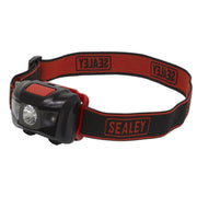 Sealey Head Torch 3W SMD & 2 Red LED 3 x AAA Cell HT03LED Sealey - Dynamic Drive