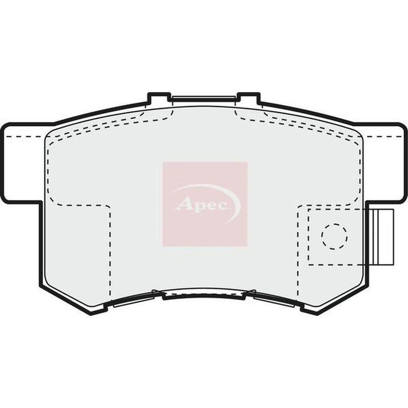 Apec Rear Brake Pad Set PAD1010