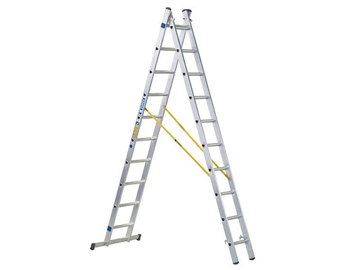 Zarges D-Rung Combination Ladder 2-Part 2 x 8 Rungs Zarges - Dynamic Drive